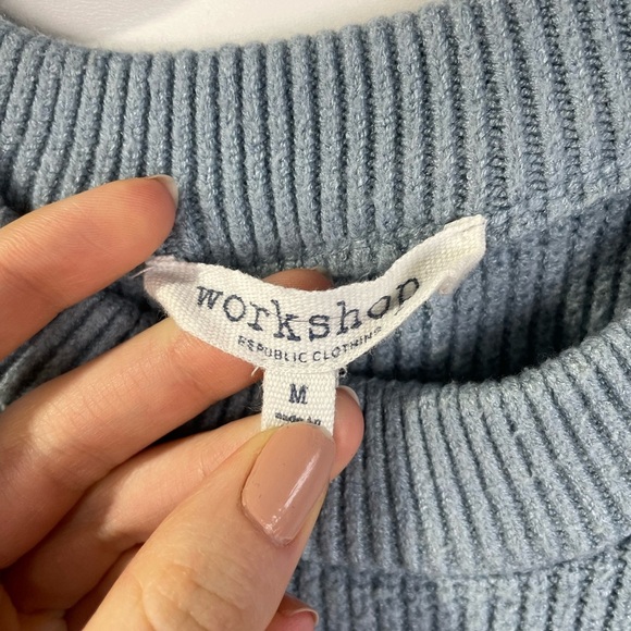 Workshop Blue Sweater Medium Women’s - Picture 7 of 7